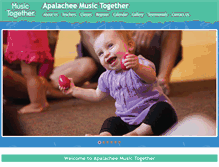 Tablet Screenshot of apalacheemusictogether.com